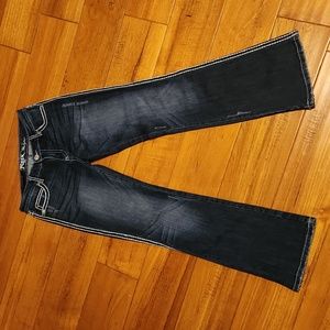 Rock 47 by Wrangler low-rise jeans, size 3/4